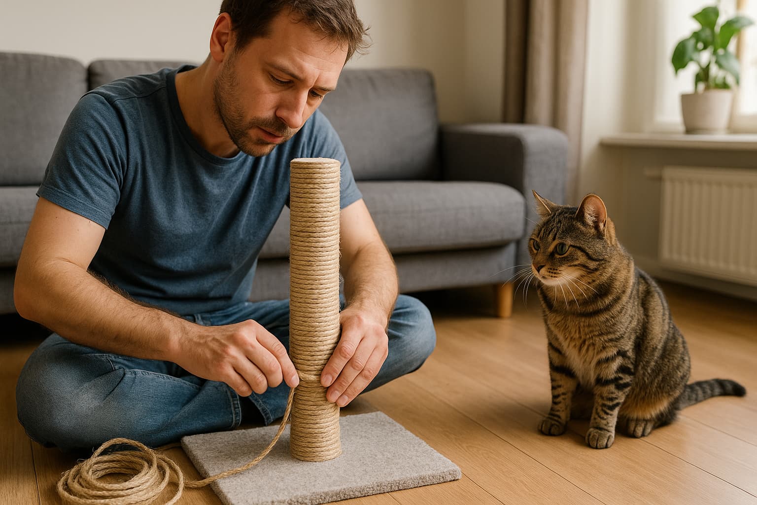 Jak zrobić drapak dla kota? Przewodnik DIY