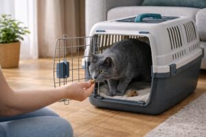 Jak przyzwyczaić kota do transportera?