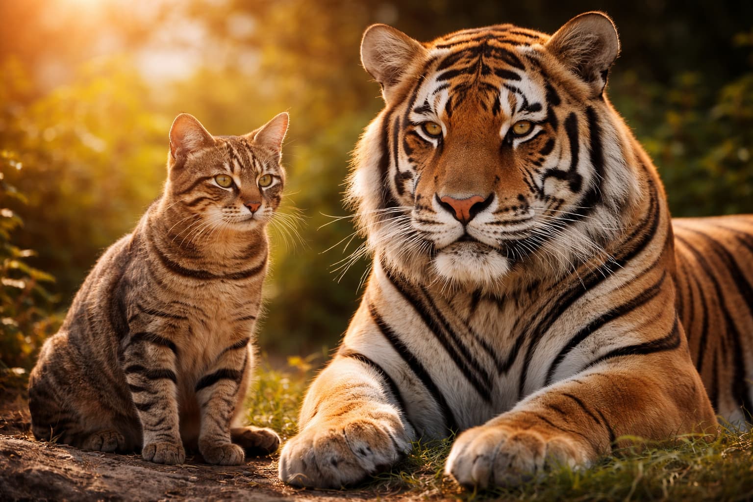 Czy kot domowy jest podobny do tygrysa?