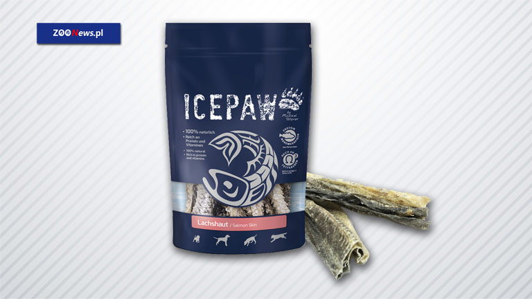 Gryzaki dla psa z suszonej skóry łososia – Icepaw Lachshaut
