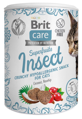 BRIT Care Cat Snack Superfruits insects przysmak z insektami dla kota