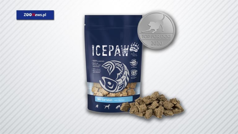 Przysmaki dla psów z filetów ryb i krewetek – ICEPAW Garnelen