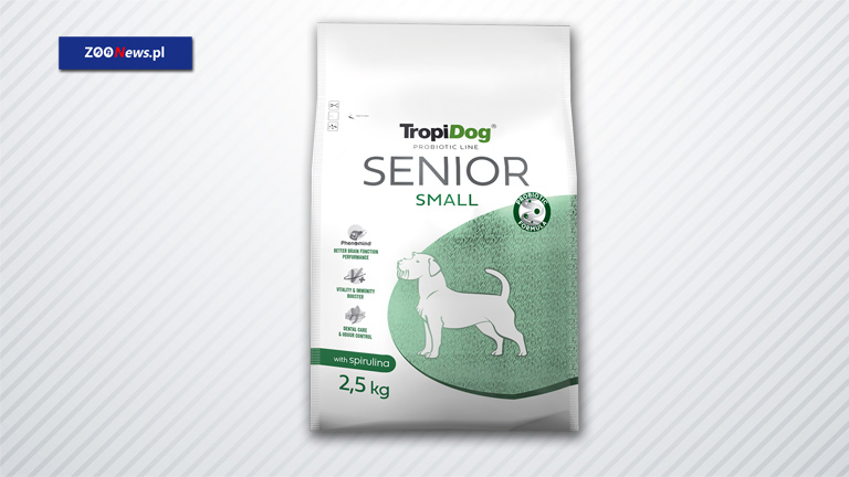 Sucha karma dla psa – TropiDog Probiotic Line Senior Small