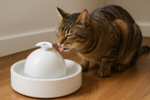 Fontanna dla kota – czy takie poidełko dla kota ma sens?
