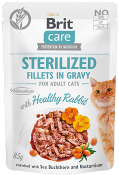 Uzupełniająca, bezzbożowa karma dla dorosłych kotów po zabiegu kastracji lub sterylizacji.