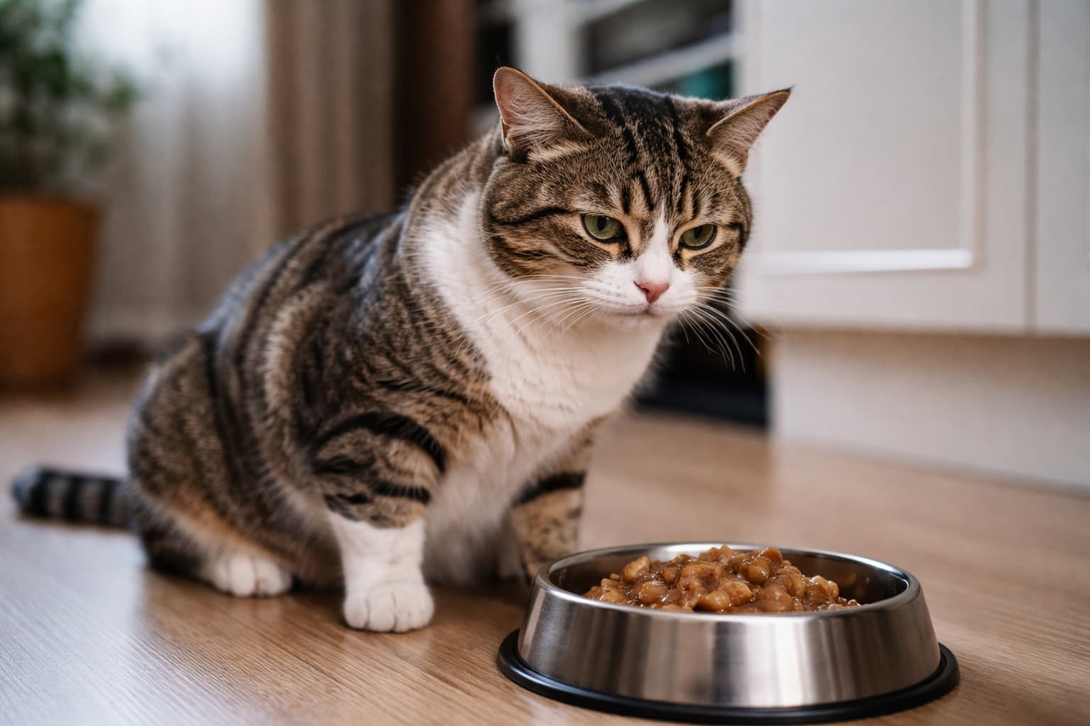 Co zrobić i kiedy reagować, gdy kot nie chce jeść