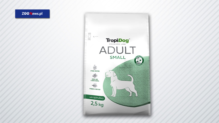 Sucha karma dla psów ras małych z probiotykiem i spiruliną – TropiDog Probiotic Line Small