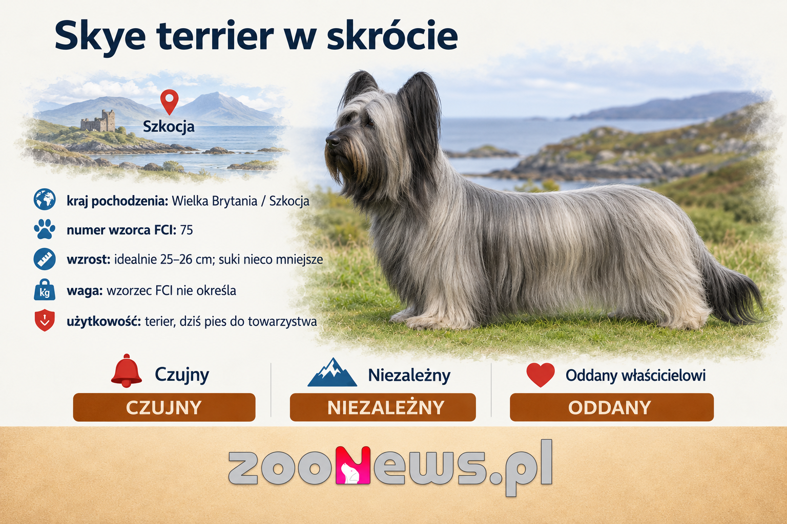 Skye terrier — najważniejsze informacje o rasie