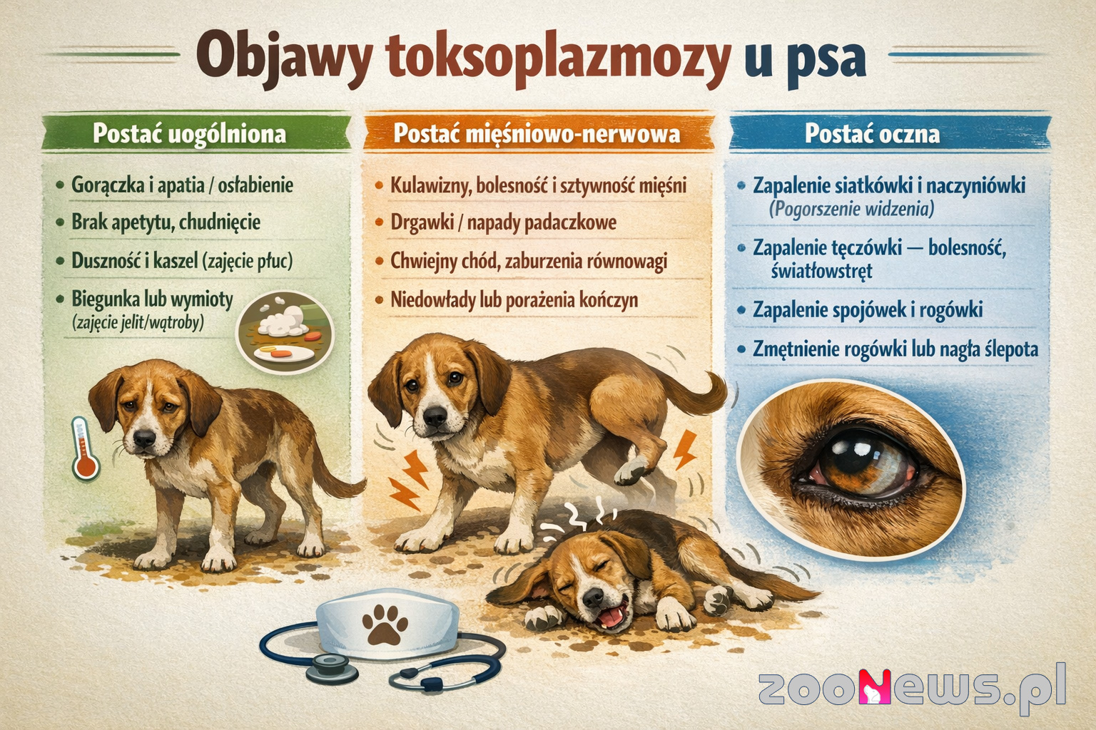 Toksoplazmoza u psa infografika