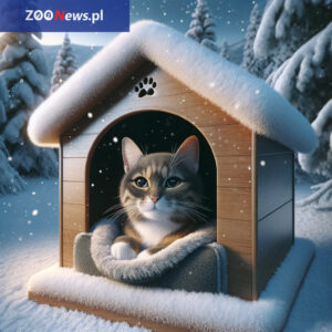 Domek dla kota na zimę