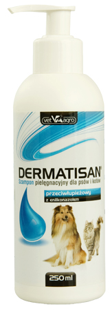 Dermatisan szampon na łupież u kotów