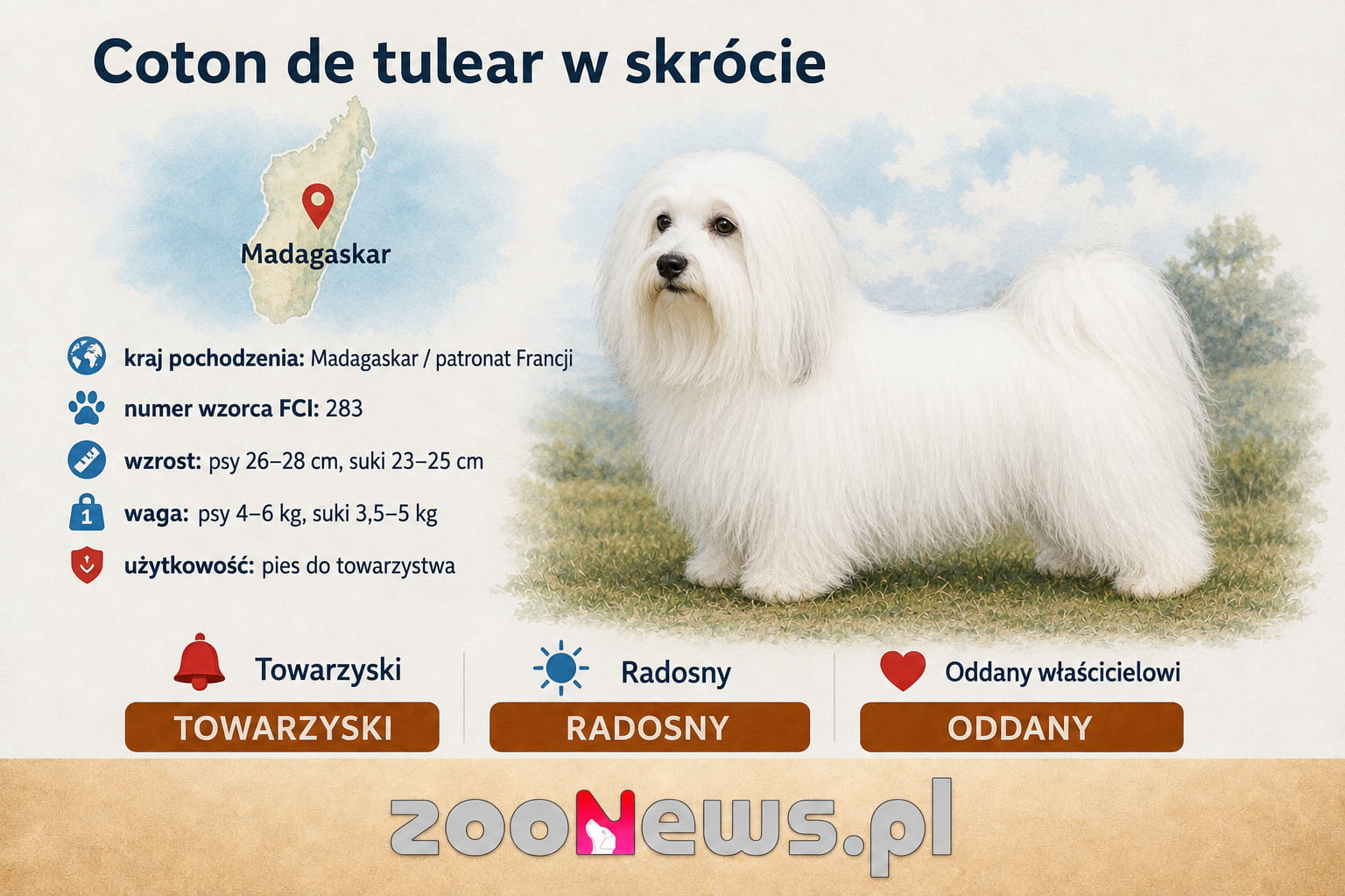 Coton de Tuléar infografika