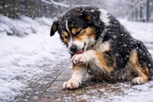 Jak dbać o łapy psa zimą?