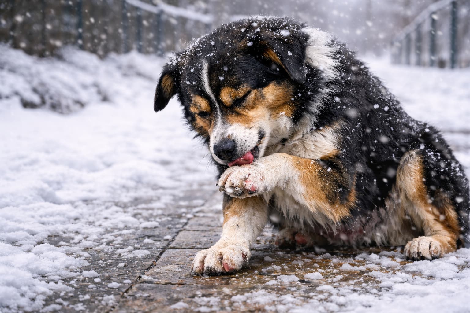 Jak dbać o łapy psa zimą i czym je smarować?