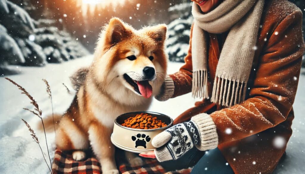 Karmienie psa zimą
