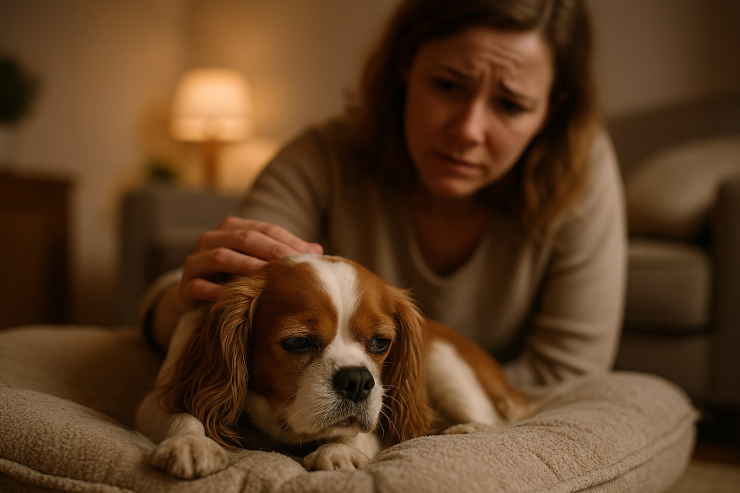 Apatyczny pies z objawami kaszlu sercowego