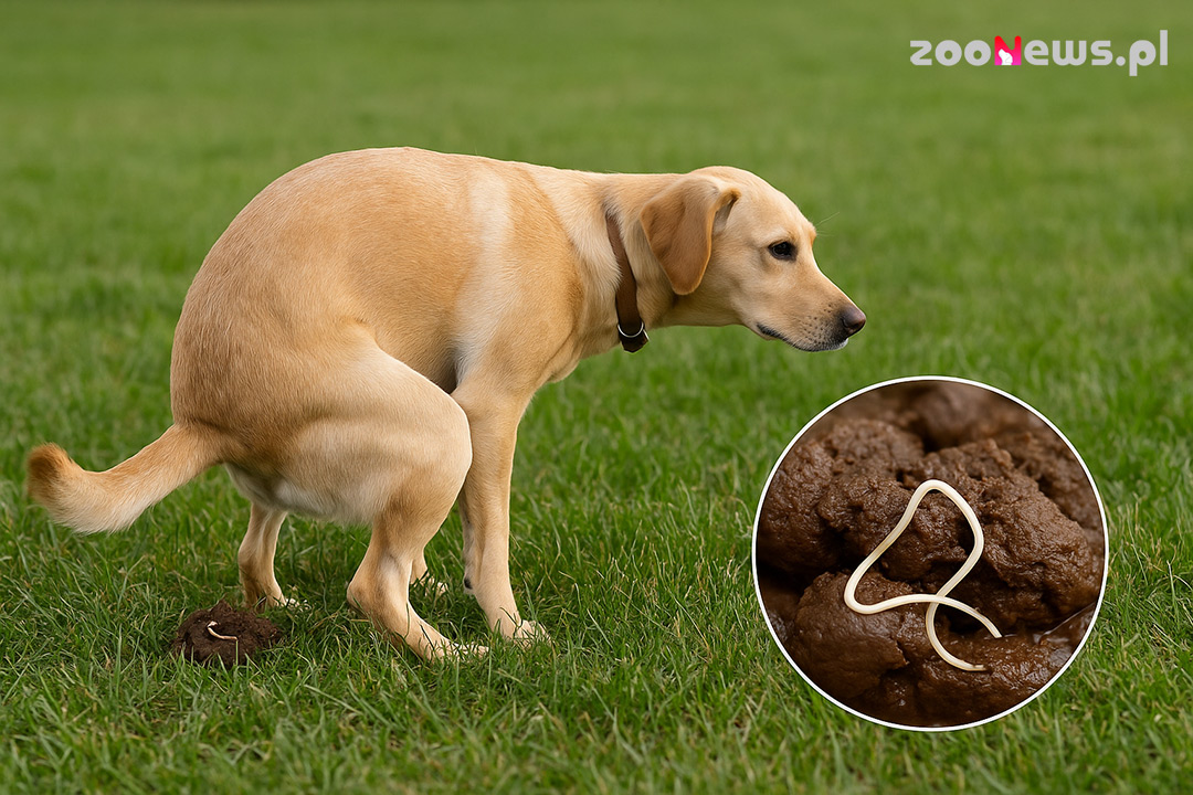 Jak wyglądają robaki w kupie psa?