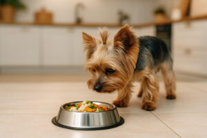 York w kuchni z dietą wątrobową w misce