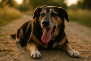 Pies z objawami niewydolności serca