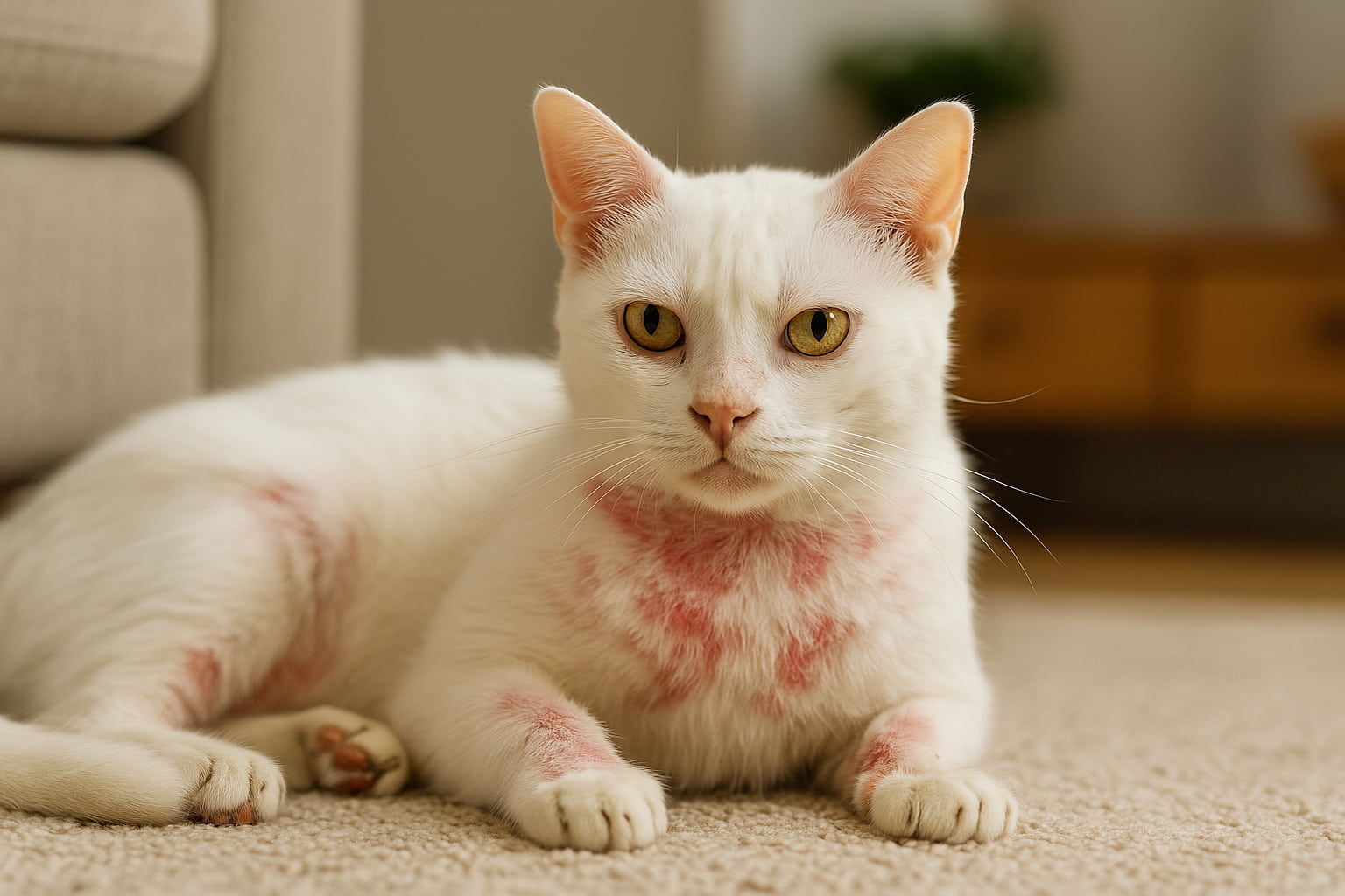 Atopowe zapalenie skóry u kotów – objawy, przyczyny, leczenie