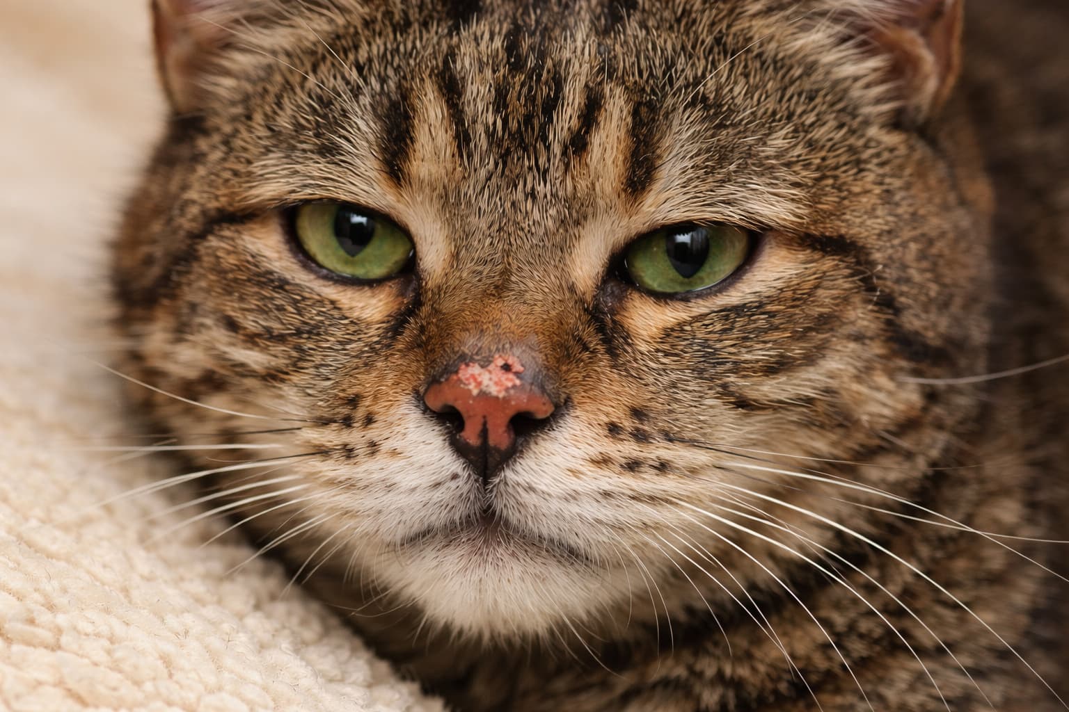 Czy suchy nos u kota oznacza chorobę?