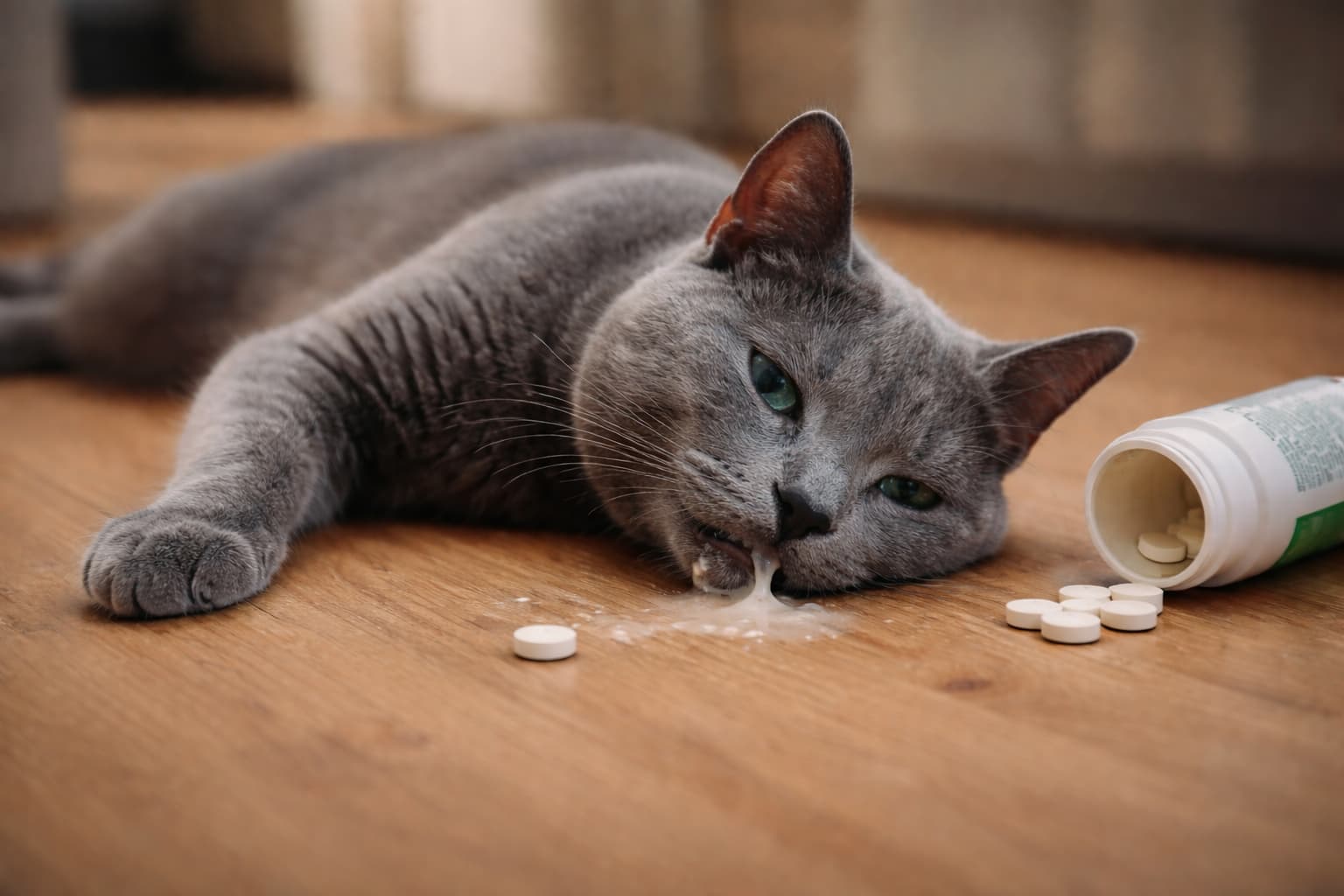 Ludzkie leki trujące dla kota