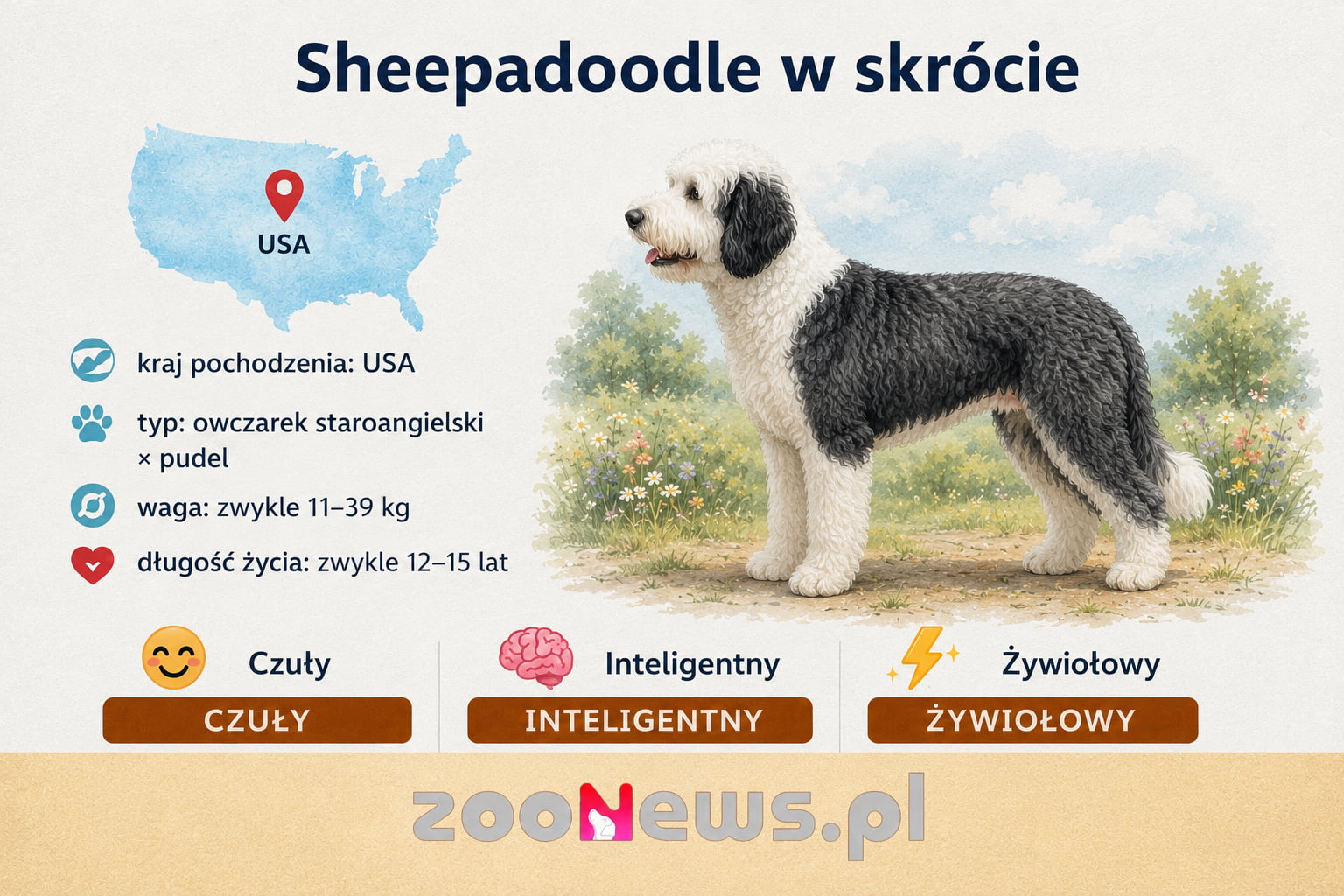 Sheepadoodle infografika