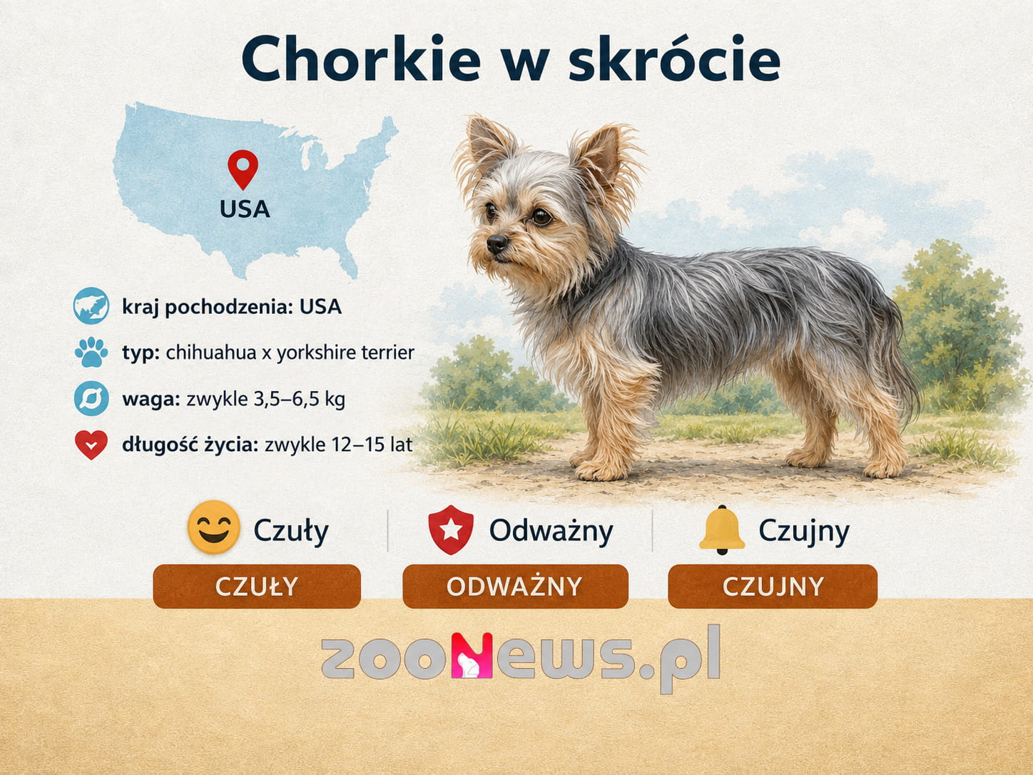 Chorkie infografika