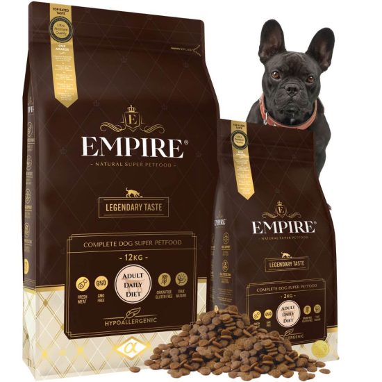 EMPIRE-Hipoalergiczna-Karma-dla-Doroslych-Buldogow-Francuskich-12kg---2kg-PROMO